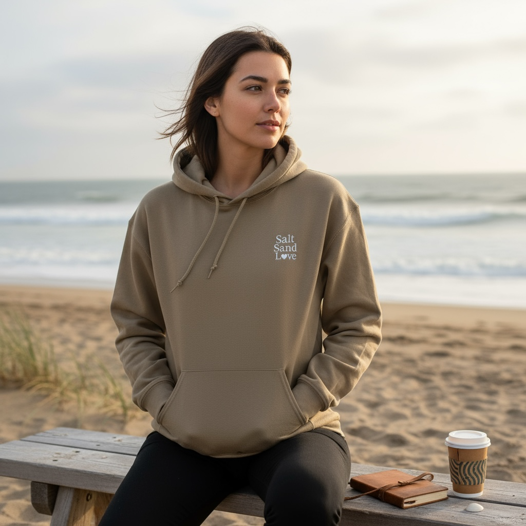 Salt Sand Love Sandstone Coastal Hoodie