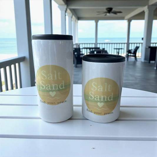 Salt Sand Love Stainless Steel Coastal Can Cooler Duo – 12oz