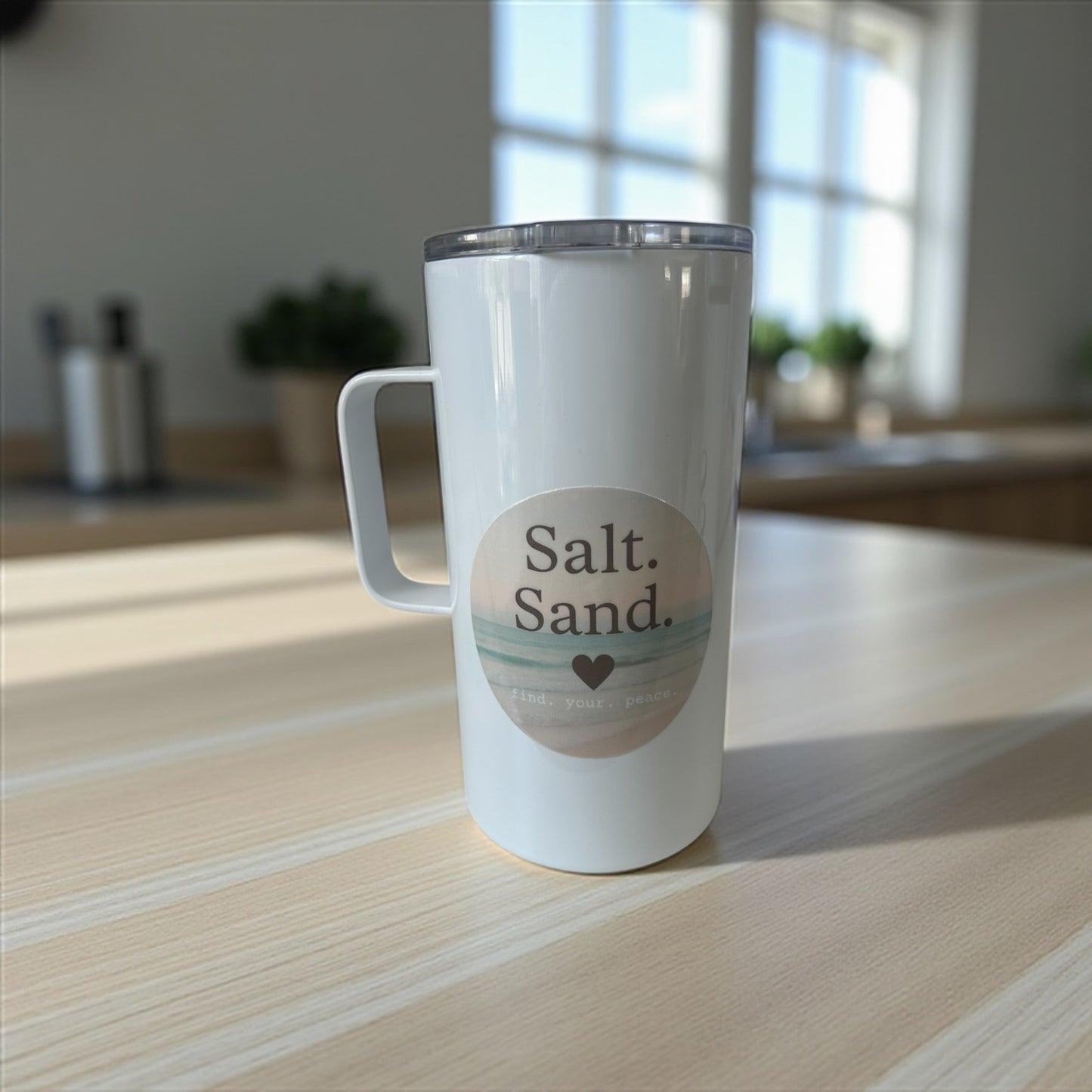 Salt Sand Love Stainless Steel Coastal Mug – 20oz