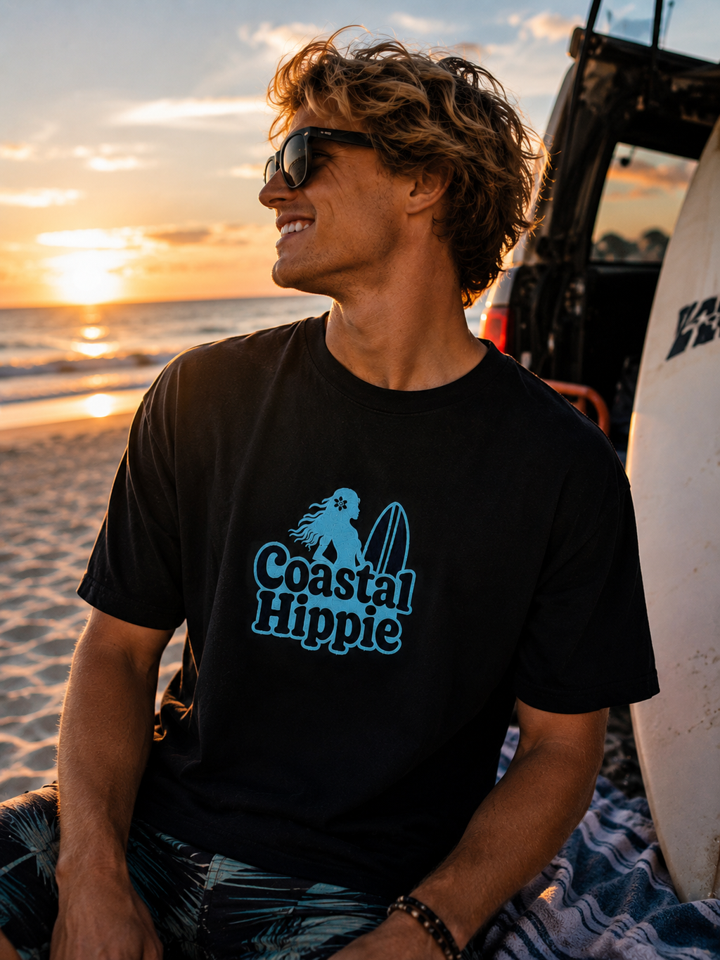 SALT SAND LOVE®, Coastal Hippie™ Collection- Graphic Crewneck T-Shirt